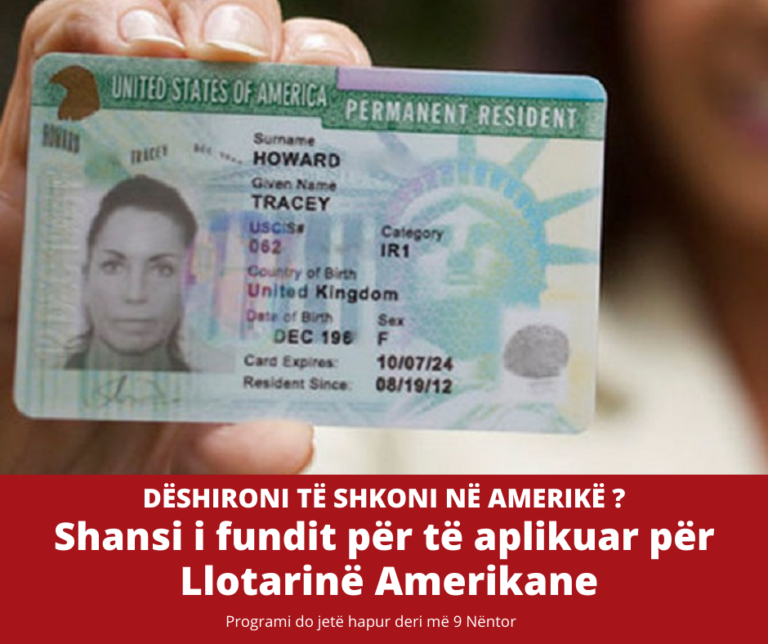 Dëshironi të jetoni në Amerikë? Shansi i fundit për të aplikuar për Llotarinë Amerikane